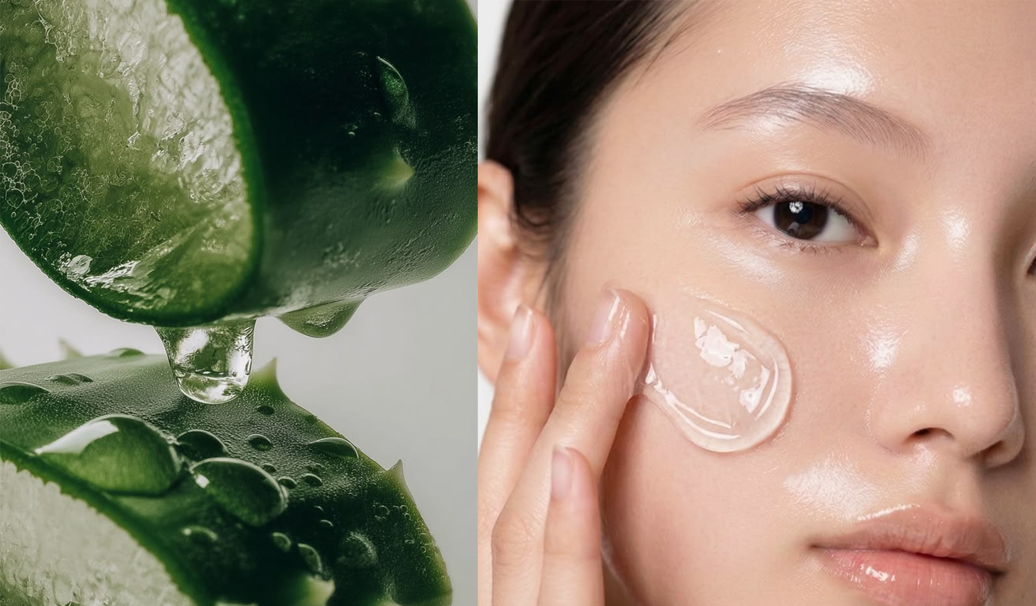 Applying Soothing Aloe Gel