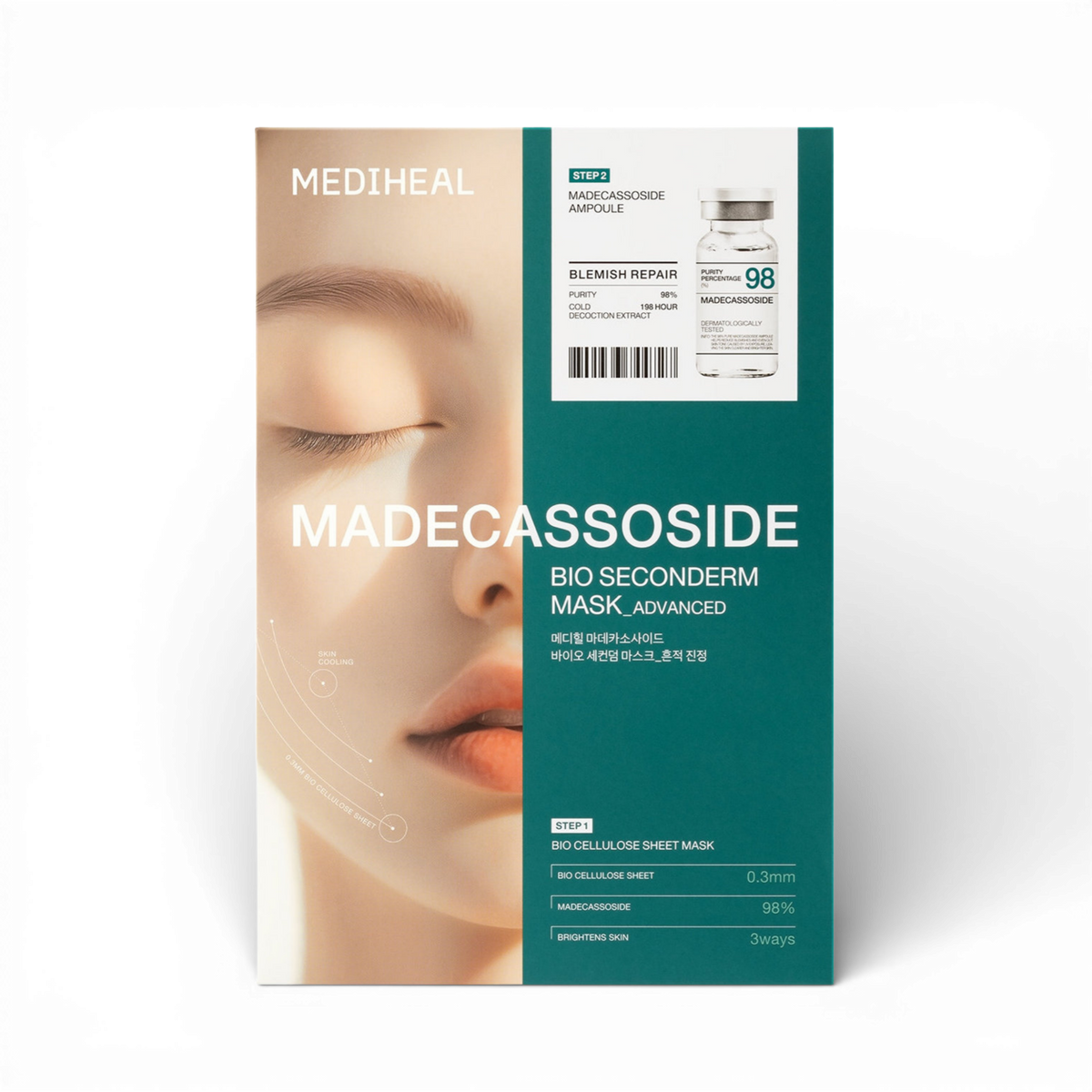 Madecassoside Bio Seconderm Mask Blemish Soothing