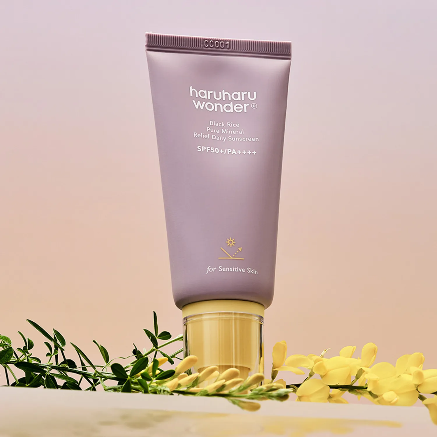 Black Rice Pure Mineral Relief Daily Sunscreen SPF50+